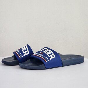 New Tommy Hilfiger Slides Sandal Blue Mens 8